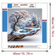 鑽石畫套件－自然風景、動物農場、創意名畫主題圖案 DIY 5D 全鑽手工藝，適合居家房間裝飾與牆面裝飾，節日派對與各種慶祝場合的完美選擇 - 套裝 - 查看 10