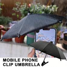 Cute Mini Umbrella Shape, Adjustable Clip-On Phone Mount, Foldable Anti-Glare Sun Shade, UV Protection Mobile Phone Parasol Holder, Portable Smartphone Accessory For Beach, Travel, Camping, Cycling, Car Navigation, Summer Vacation, Poolside - Multiple Styles - View 6