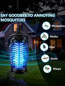 LMMAKE 1PC Electric Bug Zapper Lamp, Mosquito Fly Insect Killer Trap, Indoor Outdoor Pest Control Bug Catcher, Electric Insect Eliminator For Home Backyard Garden Patio Use - US A Type Plug(110-127V) - View 5