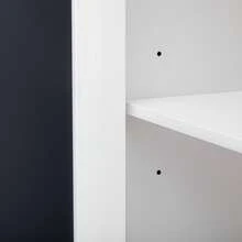 Sideboard With 4 Mirror Doors And Drawers - MDF White Cabinet - White - View 8