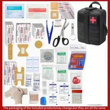 1 Conjunto - (160pcs/21pcs Conjunto) Kit de Primeiros Socorros, Múltiplos Acessórios de Primeiros Socorros, Curativos Combinados Respiráveis e à Prova d'Água e Outros Acessórios Relacionados ao Ar Livre, Atendendo às Necessidades Básicas de Primeiros Socorros para Família, Viagem e Bolsa (21/15/12pcs Conjunto) - 1 conjunto - Visão 17