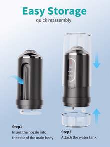 Portable Water Flosser, 3-Level Intensity Professional Electric Floss Cleaner, Suitable For Sensitive Gums, Braces And Orthodontics, 30-Day Battery Life Wireless Cordless - 彩色 - 查看 4