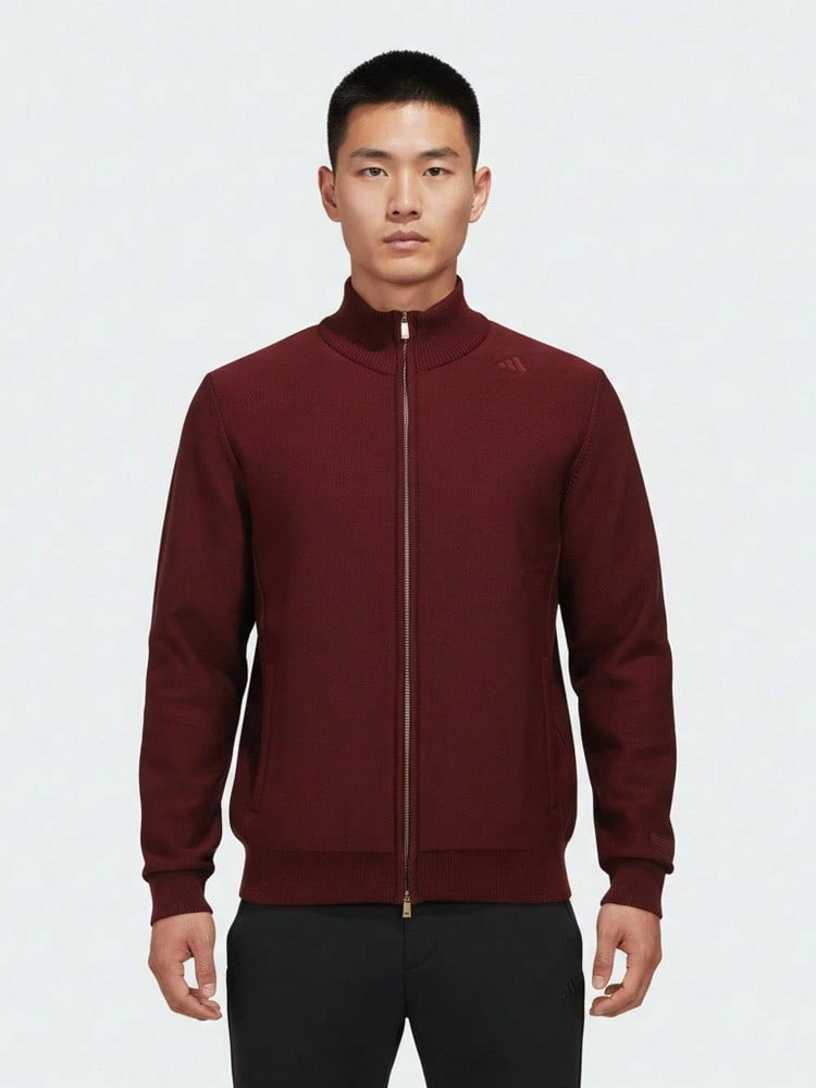 Adidas Men's WUZONG WEN FZ S Knit Jacket Without Hood KG0801 - Red - View 1