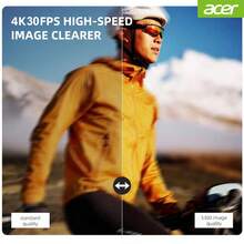 Acer S360 1080P 預設錄影/12MP 原生 CMOS HD 便攜式攝錄機，Vlog 相機，270° 旋轉廣角鏡頭，支援外接麥克風，不含 TF 卡，入門級戶外旅行運動攝影機，WiFi 便攜式錄影機 - 黑色 - 查看 5