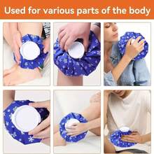 1-2pcs Reusable Ice Packs, Suitable For Cold And Hot Compress, 3 Sizes 6"/9"/11" Optional, Durable Polypropylene Material, Heat-Resistant Ring, Soft Material, Full Body Cold And Hot Compress Ice Packs - View 3
