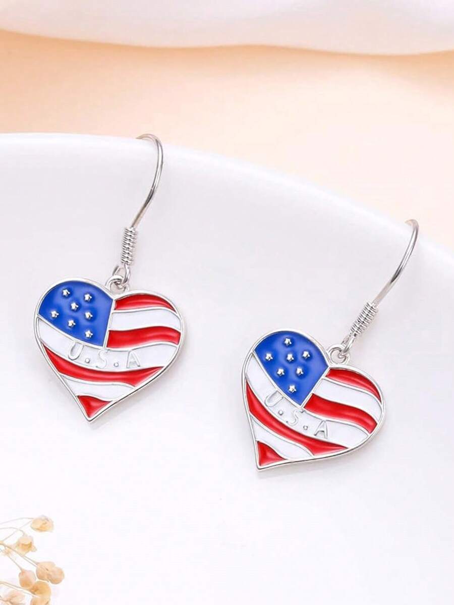 1 Pair Romantic Earrings For Women, Wedding Engagement Party Jewelry, Valentine's Day Gift - 1# - View 1