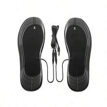 1 Pasang Sol Dalam Elektrik Pemanas yang Menutupi Seluruh Kaki, Desain Colokan USB, Pas Nyaman, Perlindungan Terhadap Panas Berlebih - Hitam - View 10