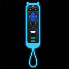 Glowing Silicone Remote Control Protective Case, Remote Control Storage Box, Luminous Remote Control Protective Case, Suitable For Hisense TV Remote/Simple Remote/Voice Remote, Silicone Protective Case, Battery-Free - Multicolor - View 9