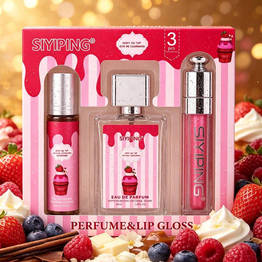 Paris Corner BERRY ON TOP 3-IN-1 GIFT SET 30ML/4ML/10ML - - 甜美果香花香調 - 查看 1