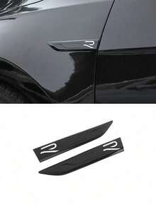2pcs R-Blade Leaf Emblem Sticker For Golf 7 8 GOLF GTI Decoration Side Emblem Decal - A - View 3