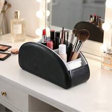 Multi-Compartment Remote Control Storage Box, Multi-Functional Desktop Organizer, Suitable For TV Remote, Stationery, Glasses, Cosmetics And Small Items Storage, Space-Saving Bedside Table Storage Box, Universal For Home And Office Scenarios, Creative And Practical Home Storage Box - A - View 5