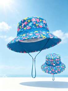 1pc Personalized Floral Bucket Hat With Windproof Cord, Unisex Outdoor Sun Hat, Drawstring Closure, Lightweight, Casual Style, Ideal For Spring/Summer Outdoor Activities, Hiking And Leisure Outings, Customizable Embroidery Name/Letter - Multicolor - View 13