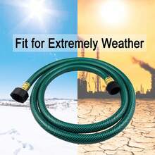 Darnassus PVC Garden Hose 1/2 Inch, 5 FT Flexible Water Hose Green With Male And Female Plastic Fittings - No Leaking And Lightweight For Household - ColorE - View 4