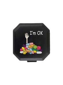 Portable Octagonal Divided Pill Box, Unisex Pill Box With Funny Capsule, Pill, Letter, And Medicine Bottle Patterns, Waterproof Mini Travel Pill Box, Portable First Aid Kit, 6-Compartment Capsule/Pill Storage Box, Travel Pill Box, Moisture-Proof Pill And Vitamin Container Dispenser, Essential For Travel And Home, Lightweight Pocket-Sized, Dust-Proof Design, Suitable For Daily Commute, Hiking, Business Travel, Or Camping, Creative And Practical Gift - Multicolor - View 15