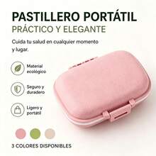 Portable Travel Pill Box, Pill Box, Small Pill Box | Portable Supplement And Medication Organizer And Dispenser For Pocket, Wallet, Weekly Pill Box, Portable Pill Box - Multicolor - View 9