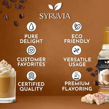 Syruvia Coffee Syrup, White Chocolate Peppermint Flavored Syrup For Drinks, Lattes, And Desserts – 25.4 Fl Oz - 25.4 Fl Oz - View 5