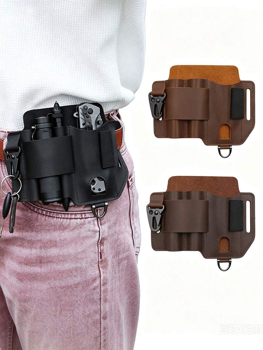 4pcs/1pc Waist Tool Bag, Multi-Functional Tool Storage Bag, Portable Tool Waist Bag; Outdoor Camping And Tactical Field Tool Storage Waist Bag And Pouch, All Season Unisex, Suitable For Outdoor Camping, Hiking, Travel, Work, Daily Use