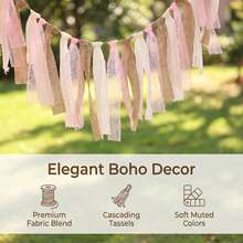 Burlap Lace Bunting Banner For Birthday Party, Wedding, Christmas, Halloween Decoration - A - View 4