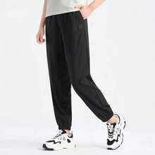XTEP Women's Summer New Sports Running Jogger Casual Pants - Black - View 2