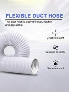 Portable Flexible Air Conditioning Ventilation Pipe, With Thick Design, Suitable For Heating, Cooling, Ventilation And Exhaust. It Is Ideally Suited For Use In Air Conditioners, Range Hoods, Greenhouses, And Bathrooms. - Multicolor - View 2