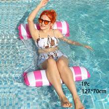 1pc PVC Inflatable Pool Float Set, Adult Floating Lounge Chair, Foldable Mesh Water Hammock, Sequin Transparent Swim Ring, Large Inflatable Floating Bed, Beach Pool Raft, Summer Water Toy, Pool Party Essential, Lakeside Vacation Holiday Gift, Outdoor Water Recreation - Multicolor - View 22