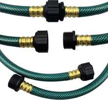 Darnassus PVC Garden Hose 1/2 Inch, 5 FT Flexible Water Hose Green With Male And Female Plastic Fittings - No Leaking And Lightweight For Household - ColorE - View 7