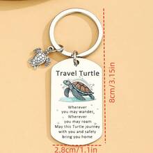 Sea Turtle Gifts For Women Men Best Travel Gifts For Travelers Women Cute Sea Turtle Keychain Funny Birthday Christmas Gift For Turtles Lovers Gift - Multicolor - View 8