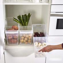Organizador de Cozinha e Banheiro com Rodas Zylx Shopping USE Trolley Box Duo - Cesto Organizador Transparente 46x19x27cm - transparente - Ver 6