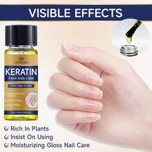 角蛋白護甲油，天然植物配方，增強指甲表面光澤，修復脆弱受損指甲，適用於手部與足部，15ml - 15ml - 查看 8