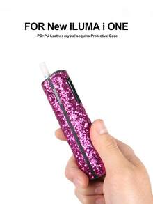 1PC For IQOS New ILUMA I ONE Protective Case PU Leather Surface Crystal Glitter Rhinestone Women Exclusive Fashion Protective Cover Multiple Color Options Anti-Slip Anti-Fingerprint Precise Hole Design Does Not Affect Daily Use Easy Installation Portable Effective Prevention Of Daily Scratches Collisions Anti-Drop Thin Fit Portable Storage Box Unisex Couple Style Simple Versatile Fashion Leather Case - New ILUMA I ONE Diamond - View 7