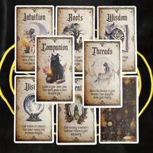 78pcs/Set Wisdom Witch Divination Cards, 20-Card Deck Suitable For Beginners, Fun Interactive Game Cards Designed To Explore Inner Wisdom; Standard Size, Easy-To-Learn Game Deck; Design Incorporates Moon, Cat And Herbal Magic Symbols - Multicolor - View 4