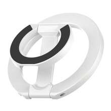 Magnetic Ring Holder, 3-Section Double-Sided Magnetic, 1pc, Ultra-Light Ultra-Thin, Strong Adsorption, 360° Rotation, Foldable, Suitable For Any Wall, Foldable Ring Phone Stand, Alloy Material, Portable Universal, Creative Desktop Design, Hands-Free, Suitable For Office, Kitchen, Bathroom, Bedside, Gym, Car And Other Places - Multicolor - View 10