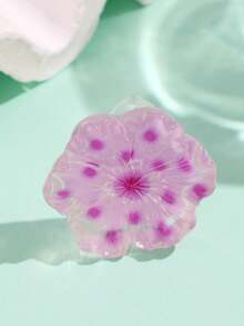 彩色刺繡花朵串珠鈕扣多巴胺花朵樹脂戒指 原宿風創意Y2K裝飾戒指 Cosplay戒指 - 彩色 - 查看 8