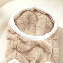 Fashionable Pet Top, Thermal Lined Warm, Double-Sided Thermal, Pet Dog Cat Clothes, Teddy Bichon Pomeranian And Other Small Dog Cat Cute Style Elegant Top, - Brown - View 5