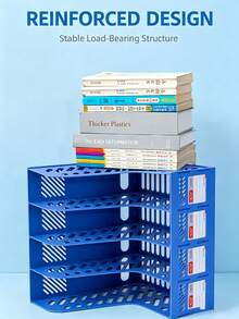 Office Supplies Desktop File Rack Plastic Storage File Box A4 File Tray Multi-Layer Document Organizer Wholesale - One Size Fits All - View 4