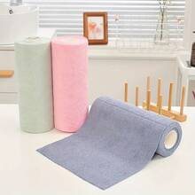 1 Roll Washable Kitchen Towels, Reusable Cleaning Cloth Roll, Multi-Purpose, Durable And Soft, Suitable For Kitchen, Bathroom, Car And Office Cleaning, Paper Towel Alternative - A - View 12