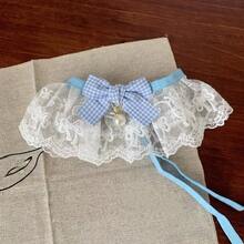 1pc Cute Cat Bow Collar, Detachable, Floral Pattern, Elegant Design, With Bell, Suitable For Indoor Cats, Kittens, Small Dogs, Puppies And Other Small Pets, Cat Accessories - Multicolor - View 11
