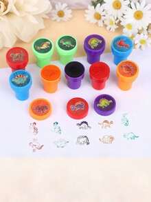 3/12/24/36/50pcs Self-Inking Dog Stamps, Small Colorful Stamp Set, Teacher Supplies, Party Favors, Suitable For Classroom, Party And Educational Activities - Multicolor - View 4