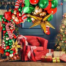 46/85/93pcs Christmas Balloon Arch Set - Red & Green Theme Design, Suitable For Christmas, New Year, Anniversary And Holiday Party Decoration - View 5