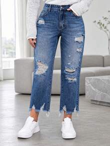 Women Jeans - Blue - View 4
