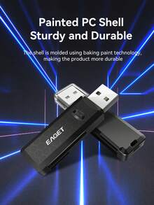 EAGET Dual Slot SD TF Card Reader Portable USB 2-In-1 Memory Card Adapter For Dash Camera PC Notebook - View 6