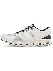 Aimé Leon Dore On Running Cloud X 3 Women's Running Shoes, White/Black Mesh Cushioned Athletic Shoes For Road Training - Default - View 11