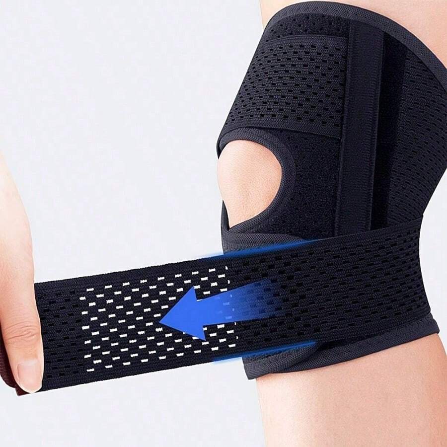 Universal Sports Knee Pads High Elasticity Protective Sleeve For Men And Women Suitable For Hiking, Running, Yoga, Daily Activities And Work - Black - View 1