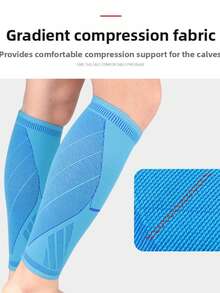 Knitted Compression Calf Sleeves For Men And Women, Breathable Pressure Leg Guards For Running, Basketball, Hiking And Sports - Multicolor - View 3