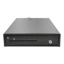 Cajón de dinero Nextep NE-514 negro, caja registradora con 4 compartimentos para billetes y 8 para monedas para tiendas y negocios - Ver 9