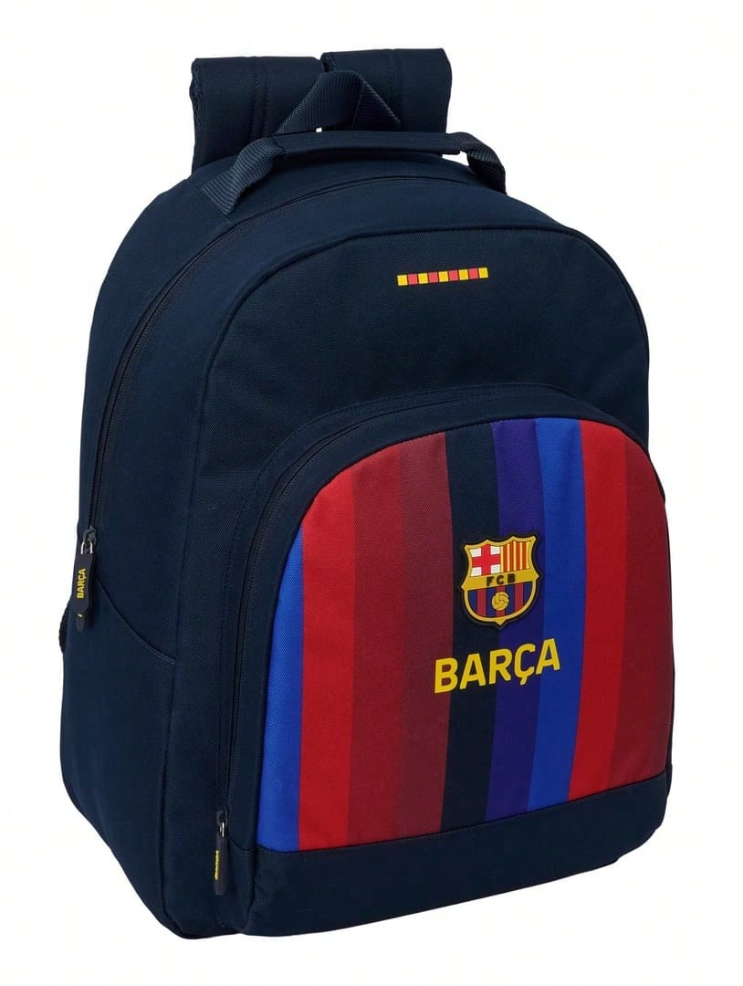 FC Barcelona 巴塞隆納足球俱樂部26/27賽季主場球衣款書包,可搭配拉桿箱使用,符合人體工學的加厚背墊和肩帶,男女童通用,尺寸為32x15x42厘米 - 背包 32x15x42 厘米 - 查看 1