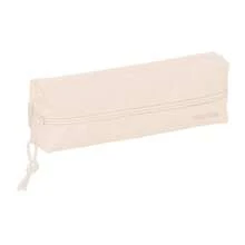 Safta Rectangular School Pencil Case With Elastic Closure For 4-Ring Binder (35 Mm), 22 Cm, Lightweight And Durable PP Foam, 1 Zippered Compartment, Light Pink - Coral Pink - View 2
