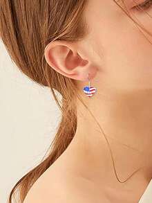 1 Pair Romantic Earrings For Women, Wedding Engagement Party Jewelry, Valentine's Day Gift - 1# - View 5