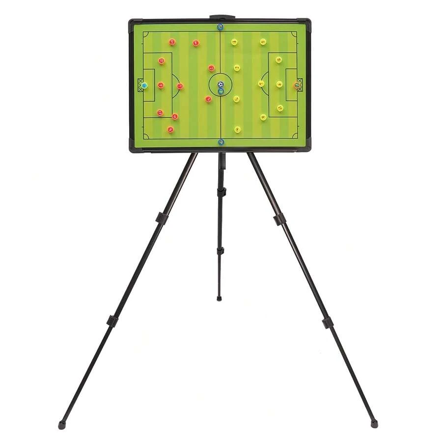 Professional Soccer Football Tactical Coaching Board, Portable Magnetic Strategy Board With Adjustable Stand,With Marker & Backpack For Coaches, Teams Training 23.6x17.7 Inch[A Good Gift For Family And Friends] - Default - View 1