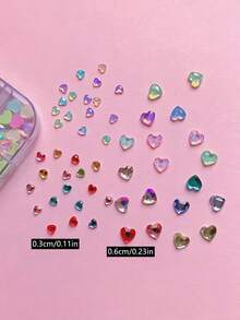 1 hộp 12 món trang trí nail lưới nhỏ phong cách mùa hè màu mocha họa tiết sao biển, charm đính móng Y2K DIY hình sao đính đá, mặt treo nail đính đá, phù hợp trang trí nail hằng ngày và hẹn hò, nhiều màu ngẫu nhiên mix - Nhiều màu - Xem 3